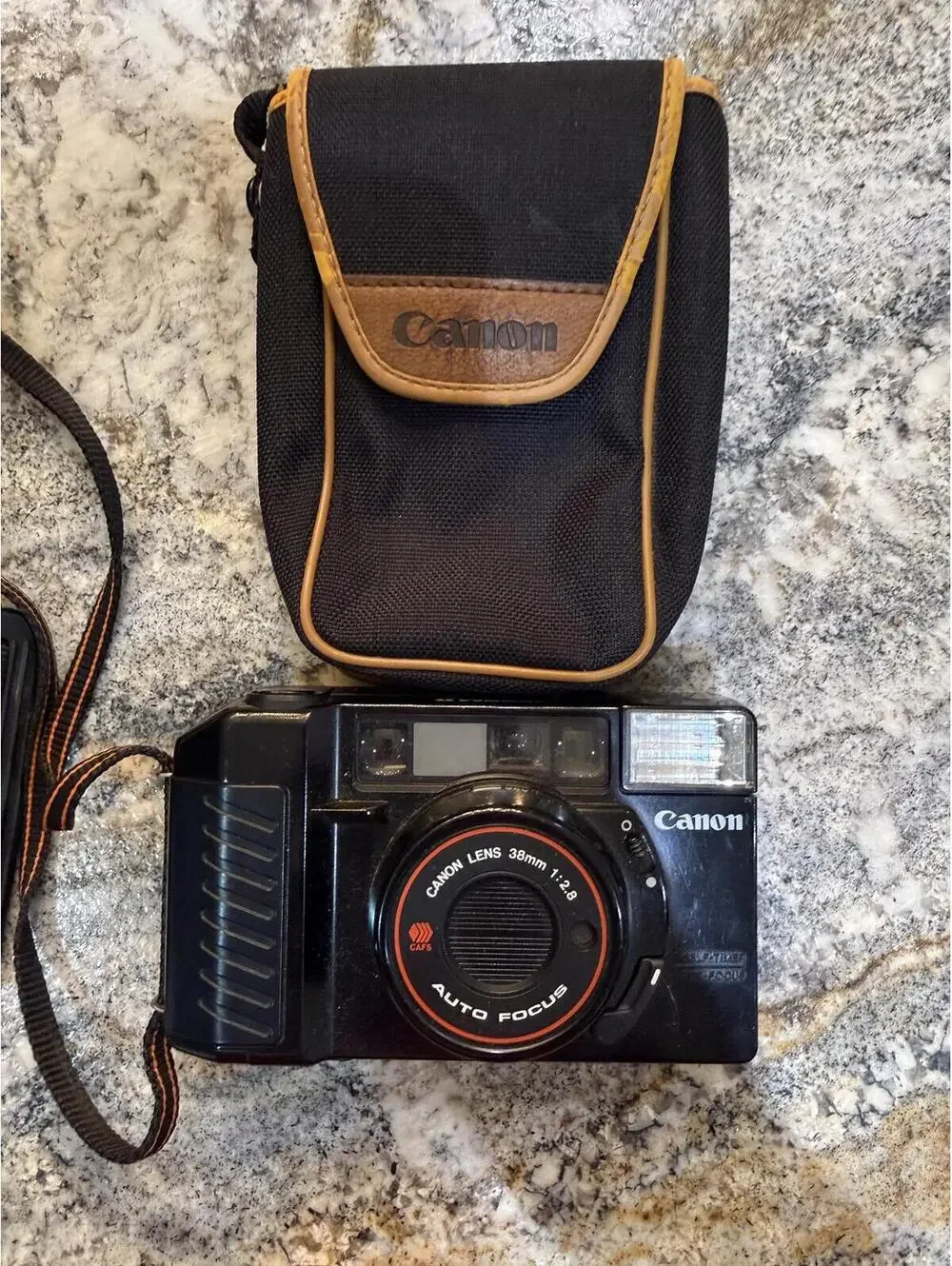 Canon AF35M II 35mm Point & Shoot Film Camera with Case